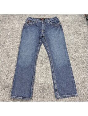 Ariat M4 Relaxed Boot Cut Jeans Mens 32x30 Blue Denim FR Flame Resistant CAT 2